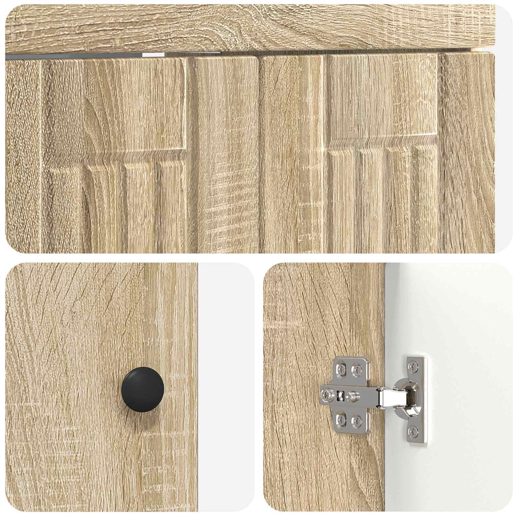 Unter dem Waschbecken Badschrank Sonoma-Eiche
