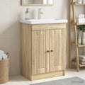 Unter dem Waschbecken Badschrank Sonoma-Eiche