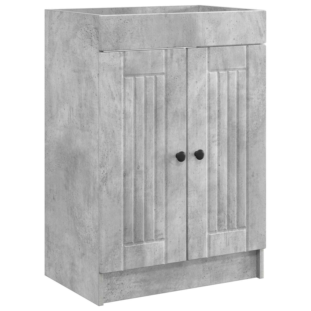 Unter dem Waschbecken Badschrank Betongrau 78,5 x 37,5 x 81 cm