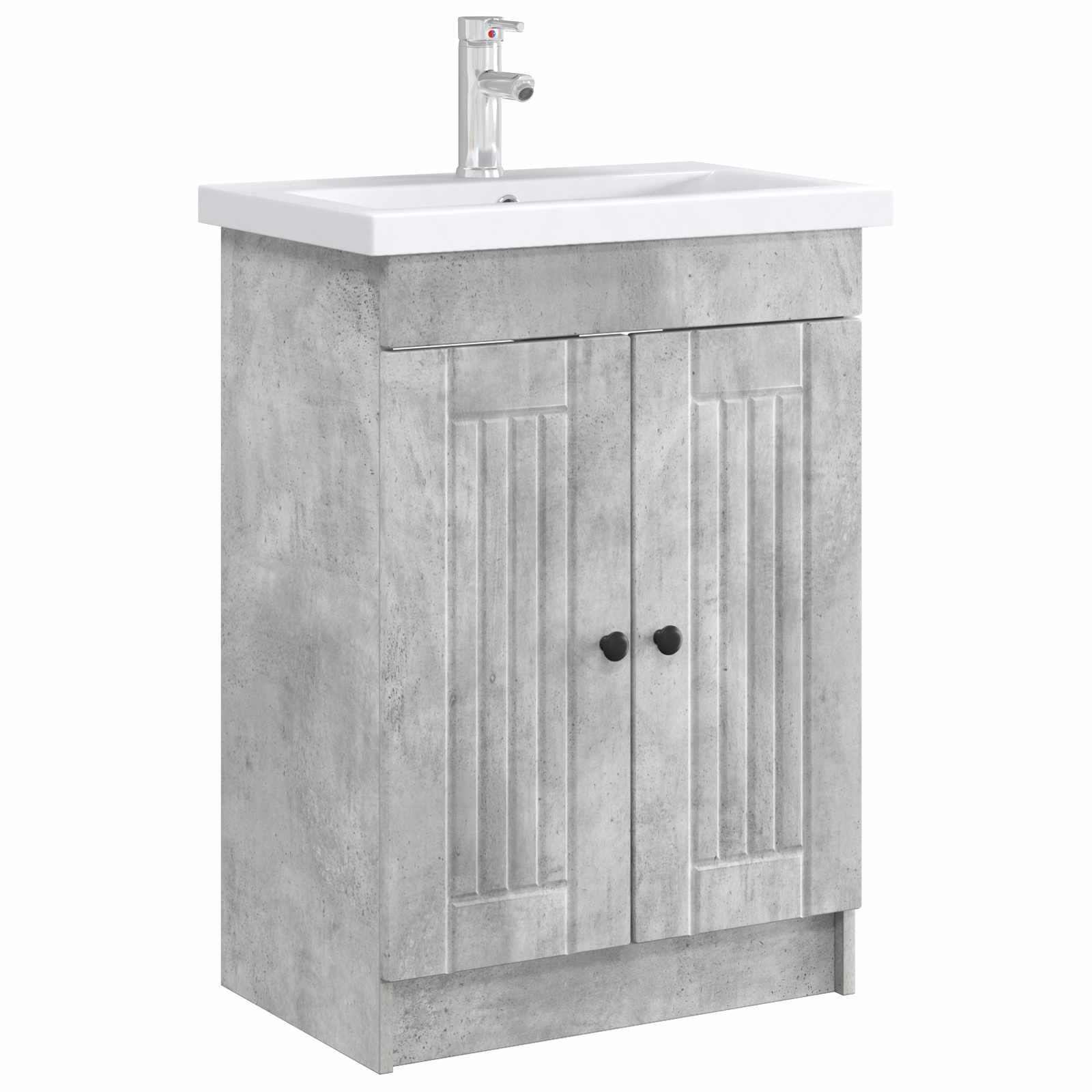 Unter dem Waschbecken Badschrank Betongrau 78,5 x 37,5 x 81 cm