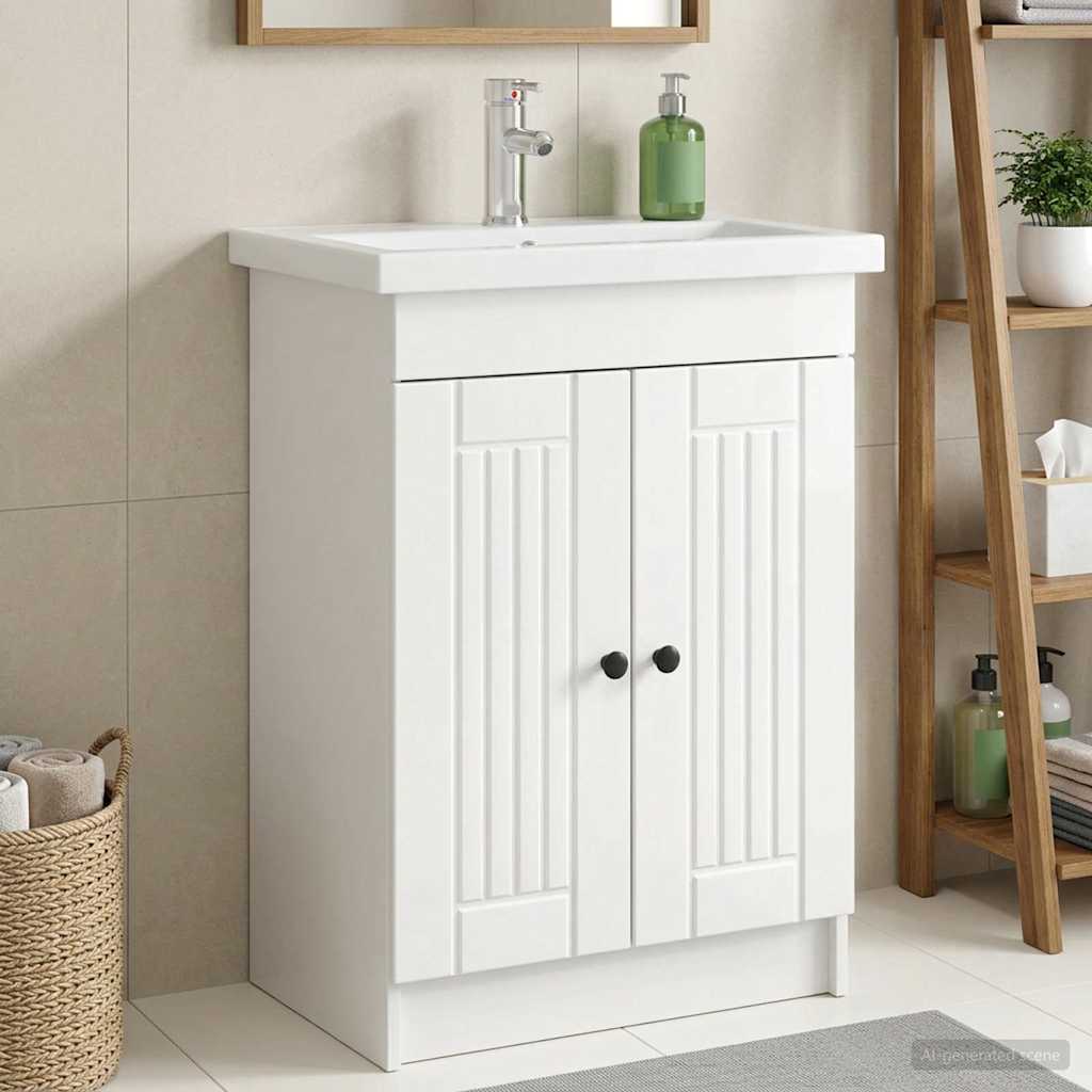 Unter dem Waschbecken Badschrank Hochglanz Weiß