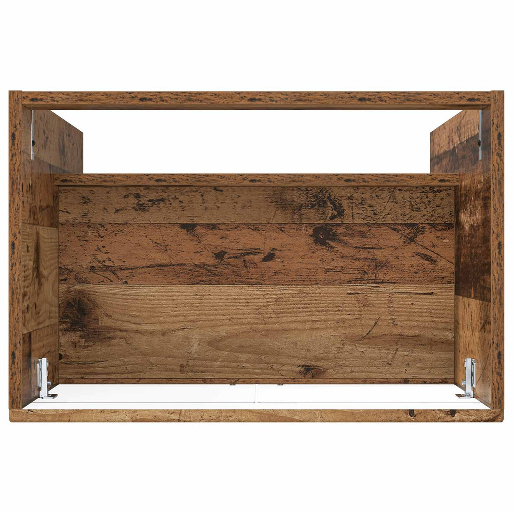 Unter dem Waschbecken Badschrank Altholz 78,5 x 37,5 x 81 cm
