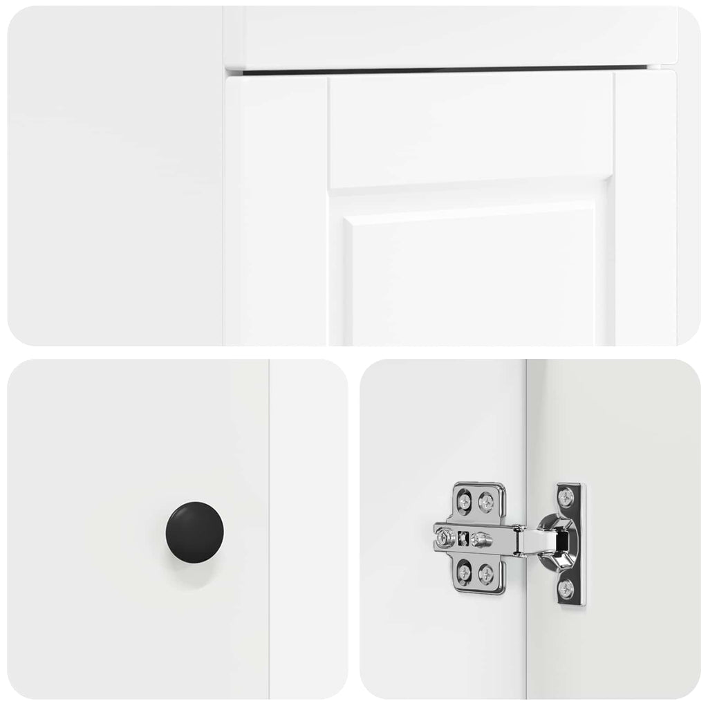 Badezimmerschrank mit Waschbecken Weiß 42 x 40 x 84,5 cm