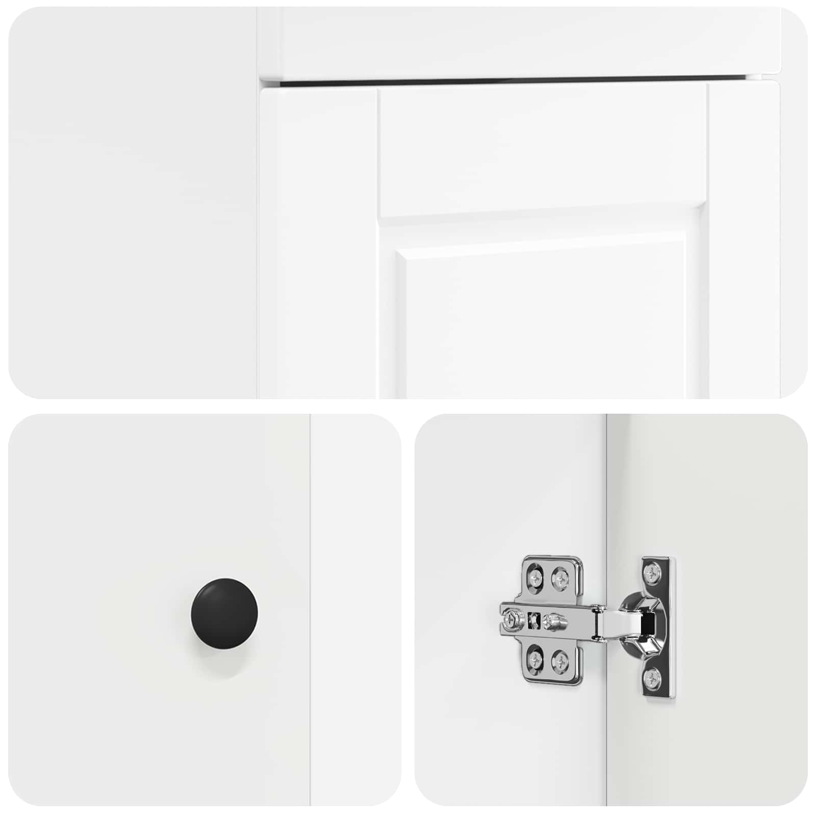 Badezimmerschrank mit Waschbecken Weiß 42 x 40 x 84,5 cm