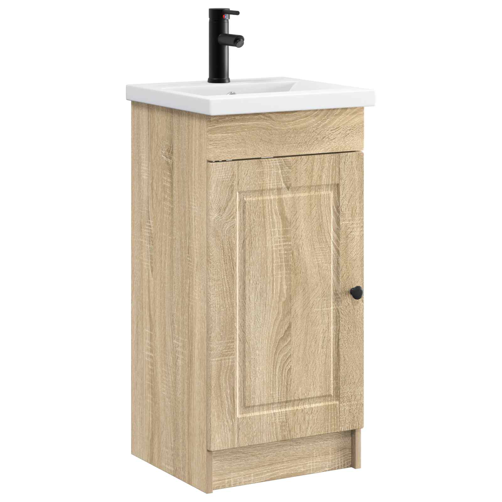 Badezimmerschrank mit Waschbecken Sonoma-Eiche
