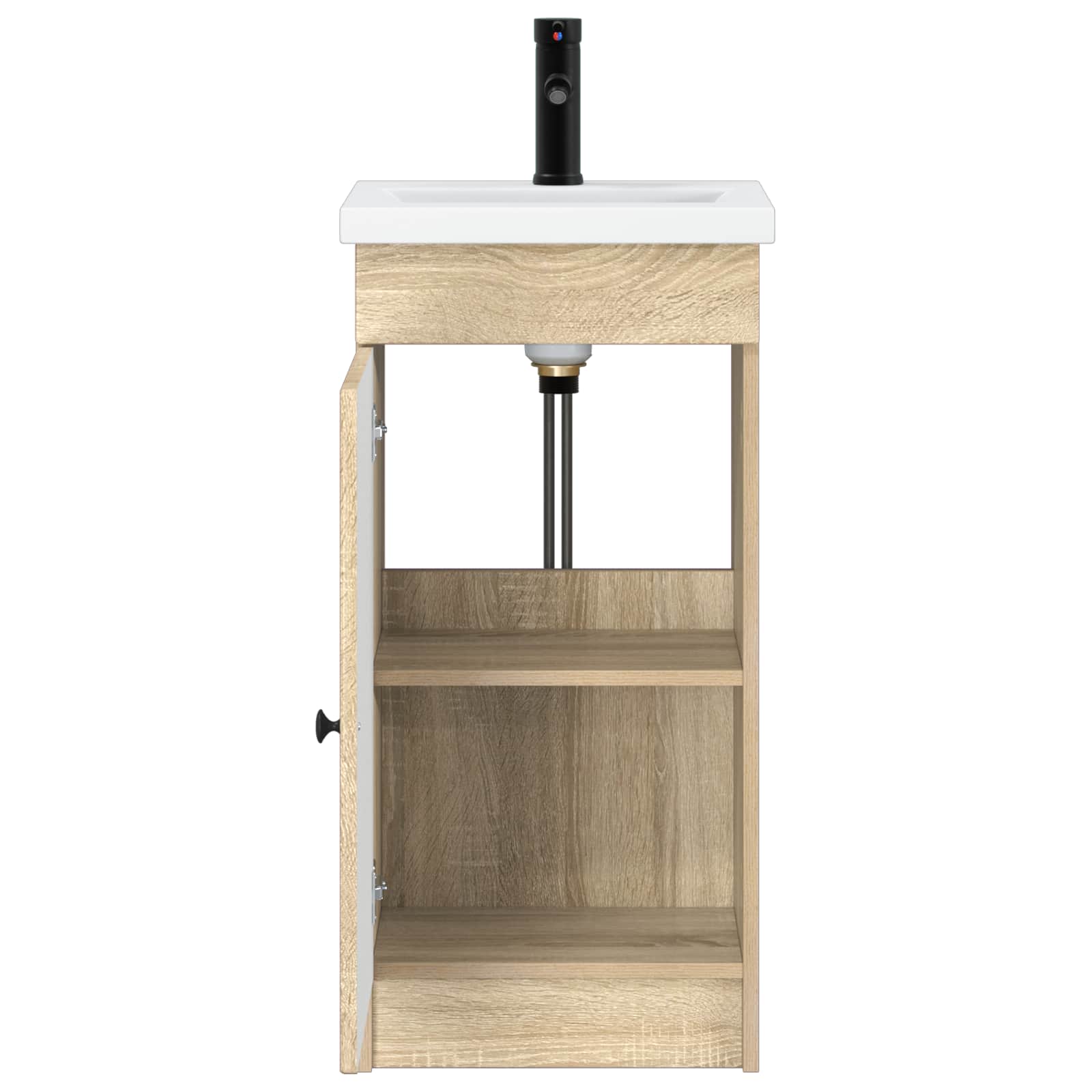 Badezimmerschrank mit Waschbecken Sonoma-Eiche