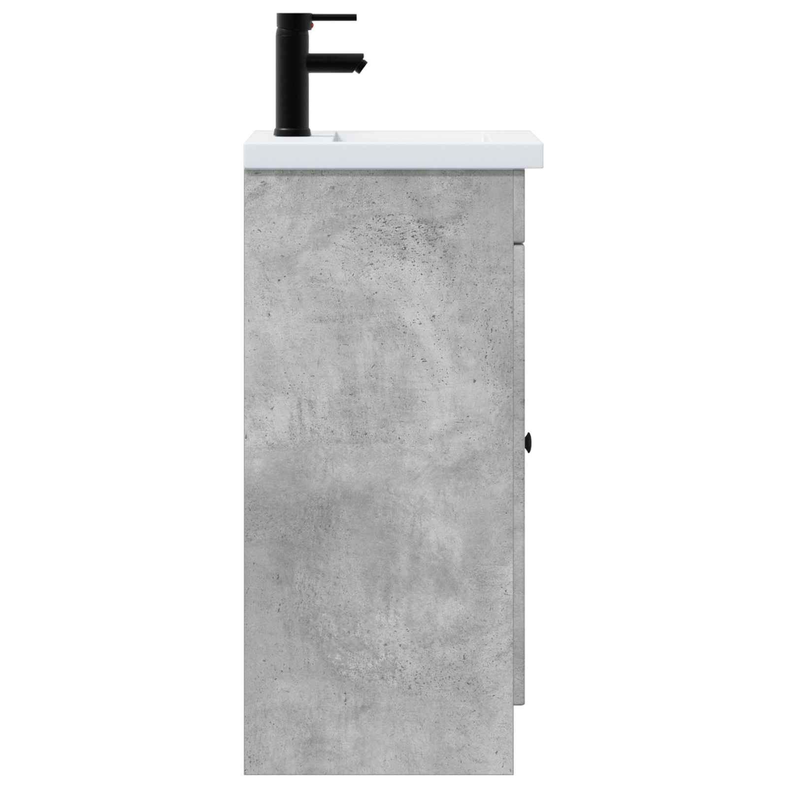 Badezimmerschrank mit Waschbecken Betongrau 42 x 40 x 84,5 cm