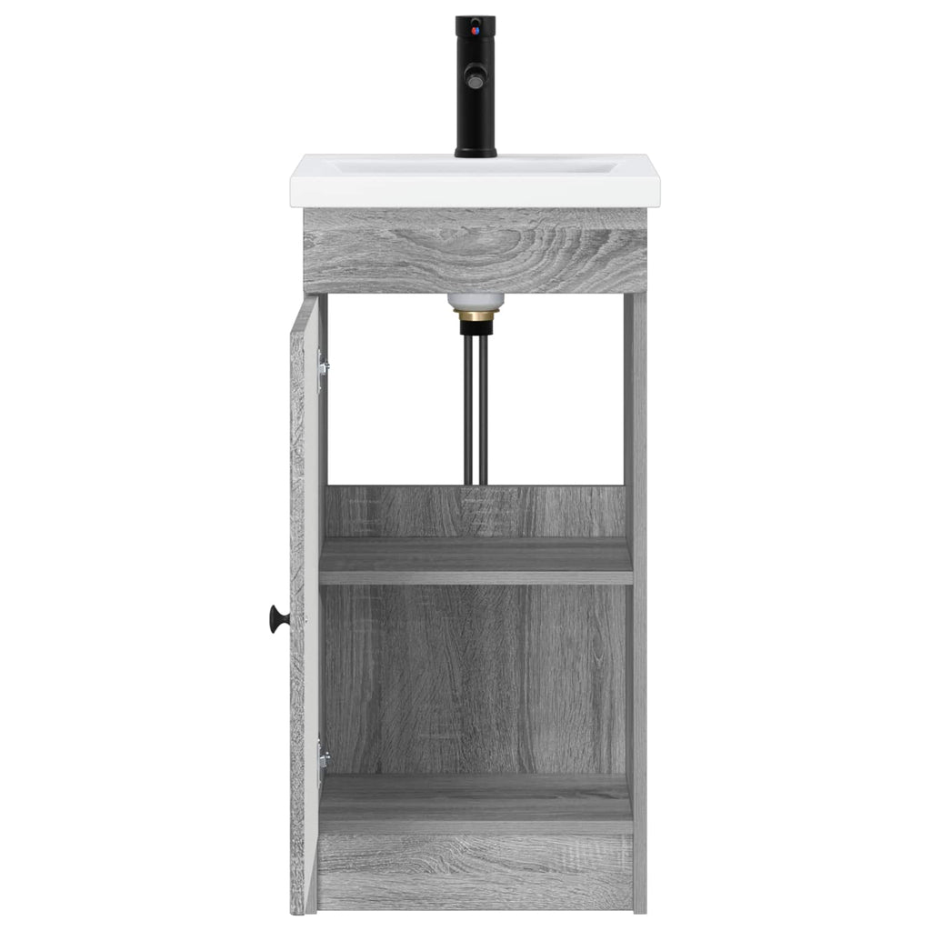 Badezimmerschrank mit Waschbecken Grau Sonoma 42 x 40 x 84,5 cm