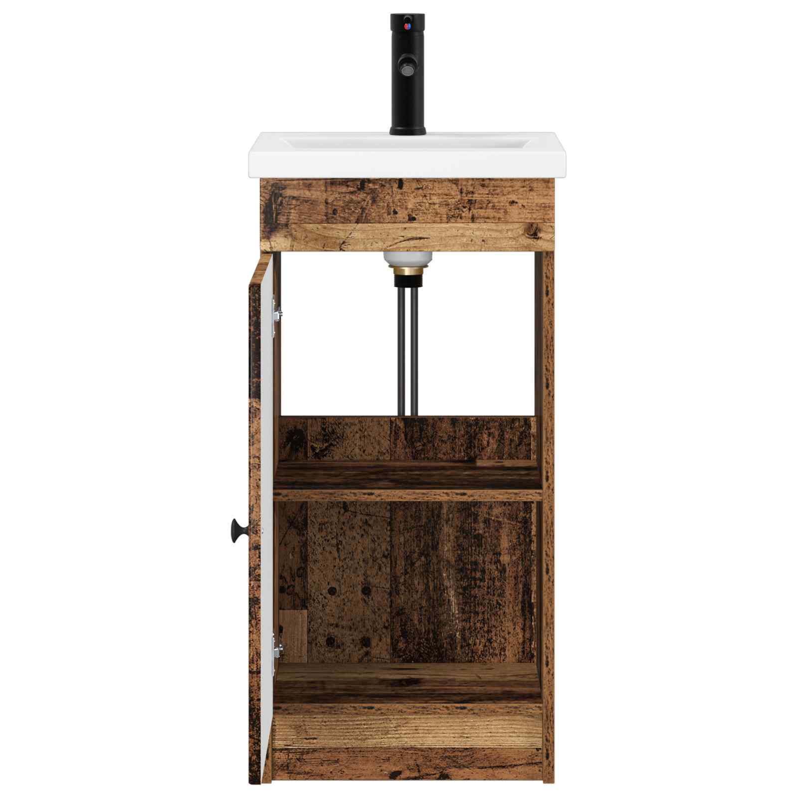 Badezimmerschrank mit Waschbecken Altholz 42 x 40 x 84,5 cm
