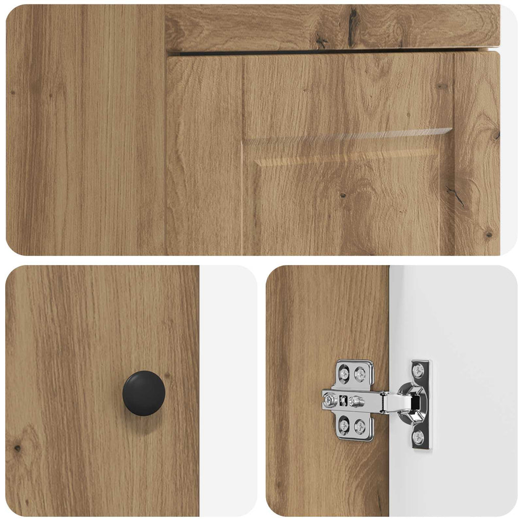 Badezimmerschrank mit Waschbecken Artisan-Eiche