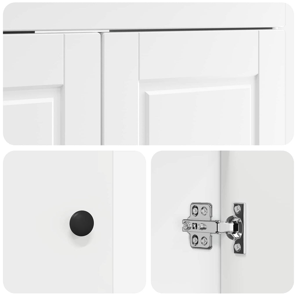 Unter dem Waschbecken Badschrank Weiß 56 x 37,5 x 81 cm