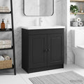 Unter dem Waschbecken Badschrank Schwarz 56 x 37,5 x 81 cm