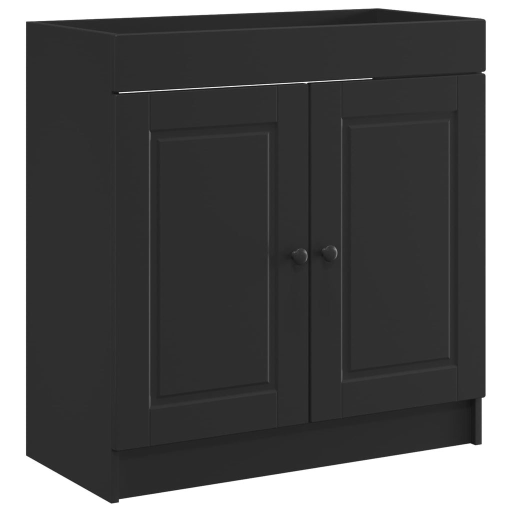 Unter dem Waschbecken Badschrank Schwarz 56 x 37,5 x 81 cm