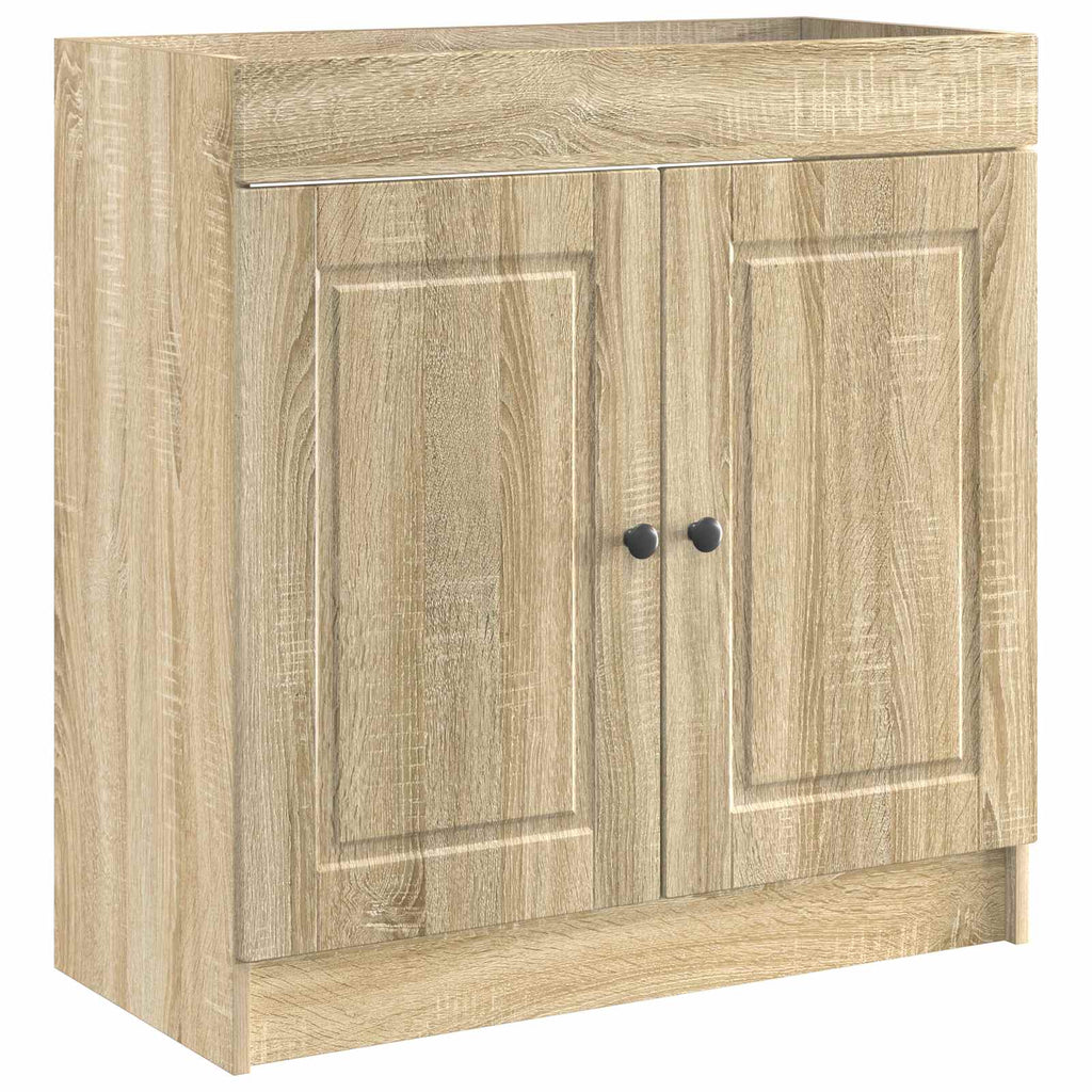 Unter dem Waschbecken Badschrank Sonoma-Eiche 56 x 37,5 x 81 cm