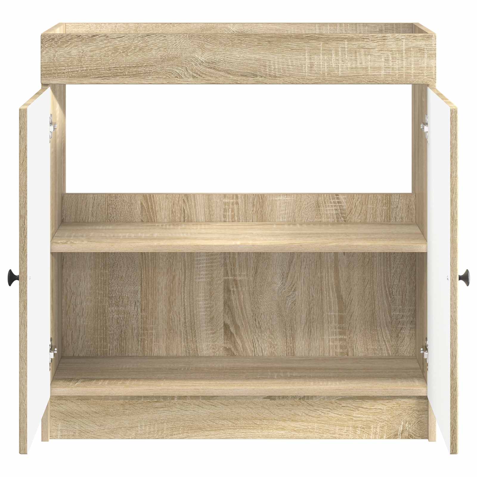 Unter dem Waschbecken Badschrank Sonoma-Eiche 56 x 37,5 x 81 cm