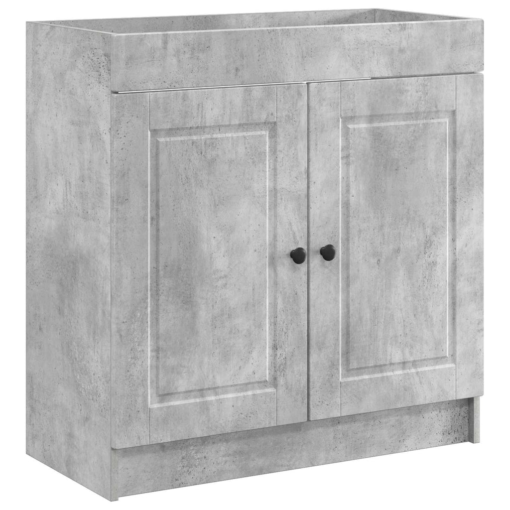 Unter dem Waschbecken Badschrank Betongrau 56 x 37,5 x 81 cm