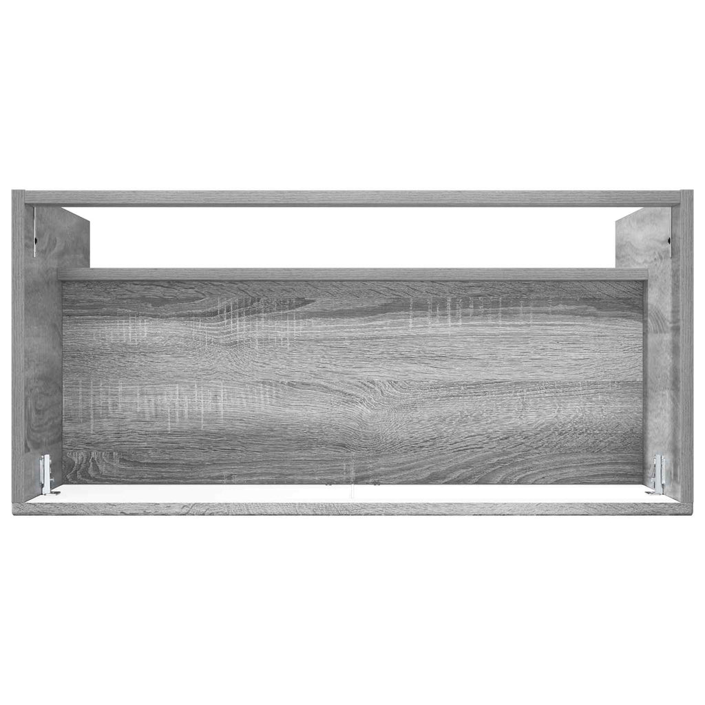 Unter dem Waschbecken Badschrank Grau Sonoma 56 x 37,5 x 81 cm