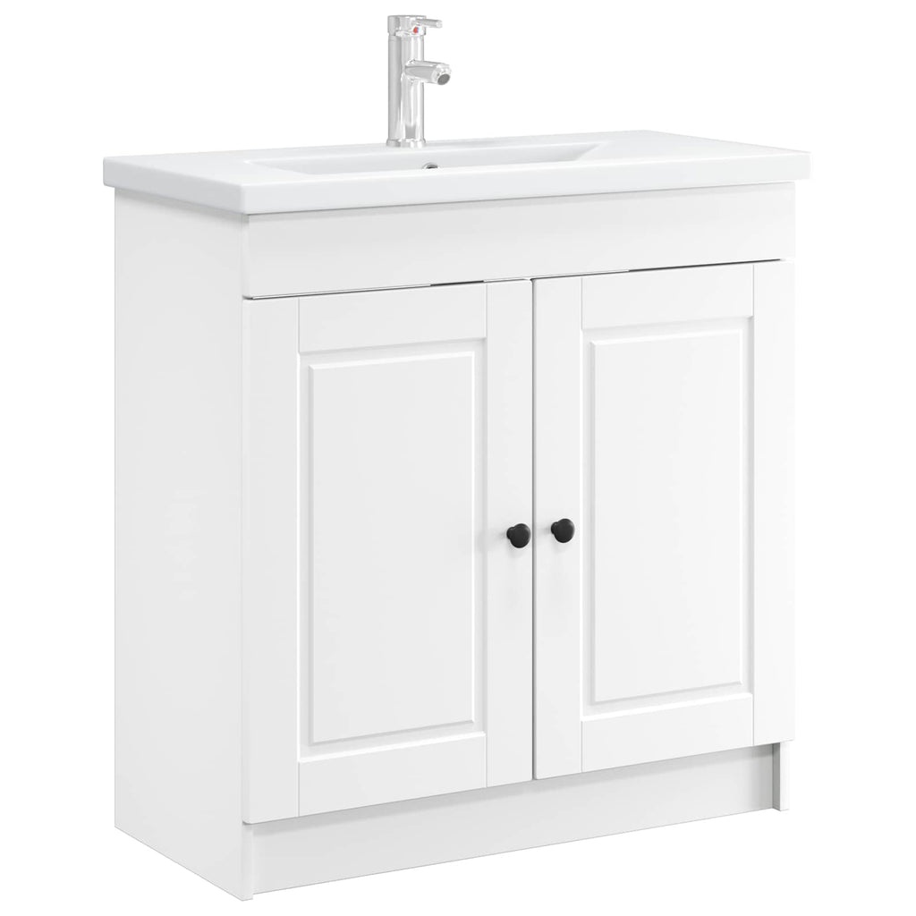 Unter dem Waschbecken Badschrank Weiß 78,5 x 37,5 x 81 cm