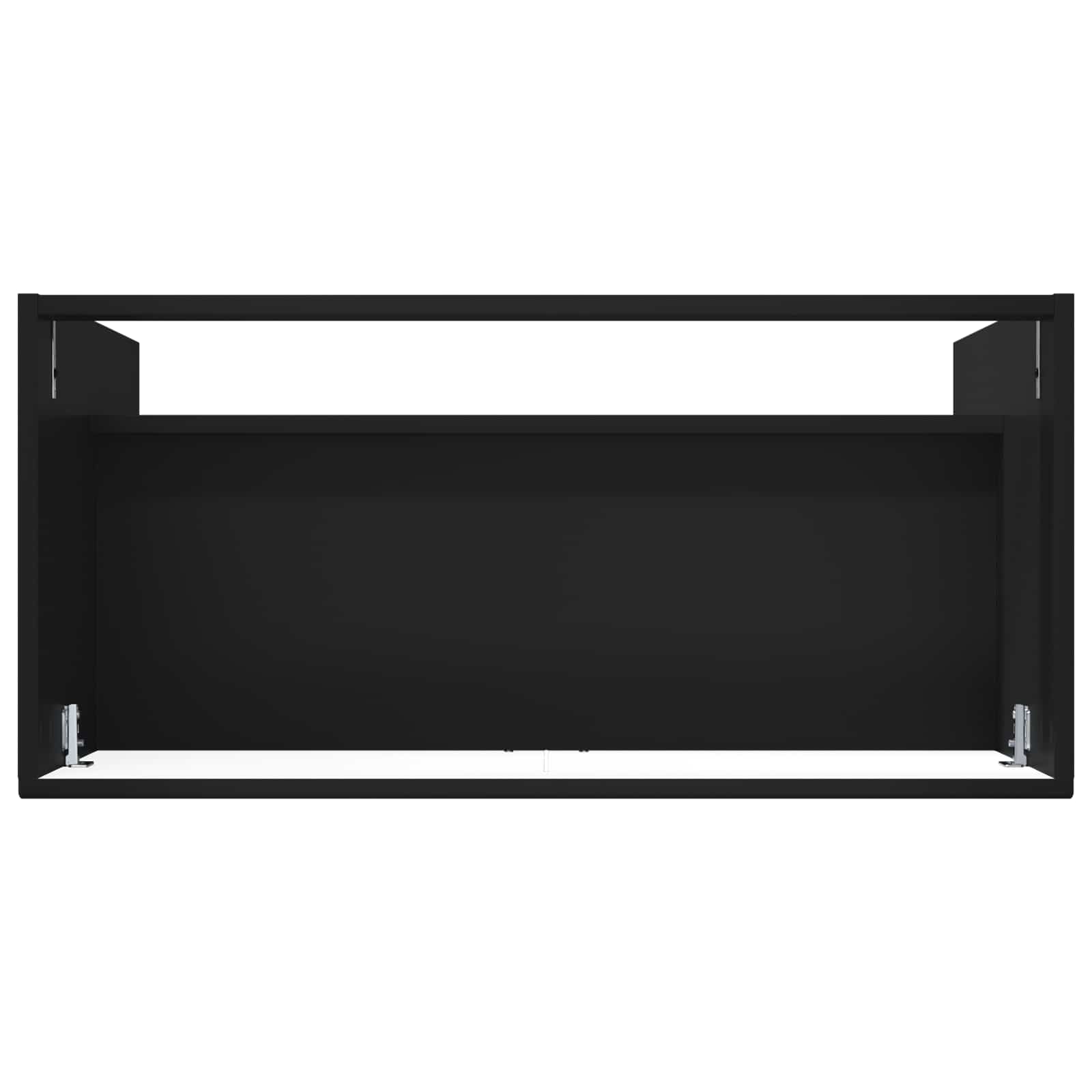 Unter dem Waschbecken Badschrank Schwarz 78,5 x 37,5 x 81 cm