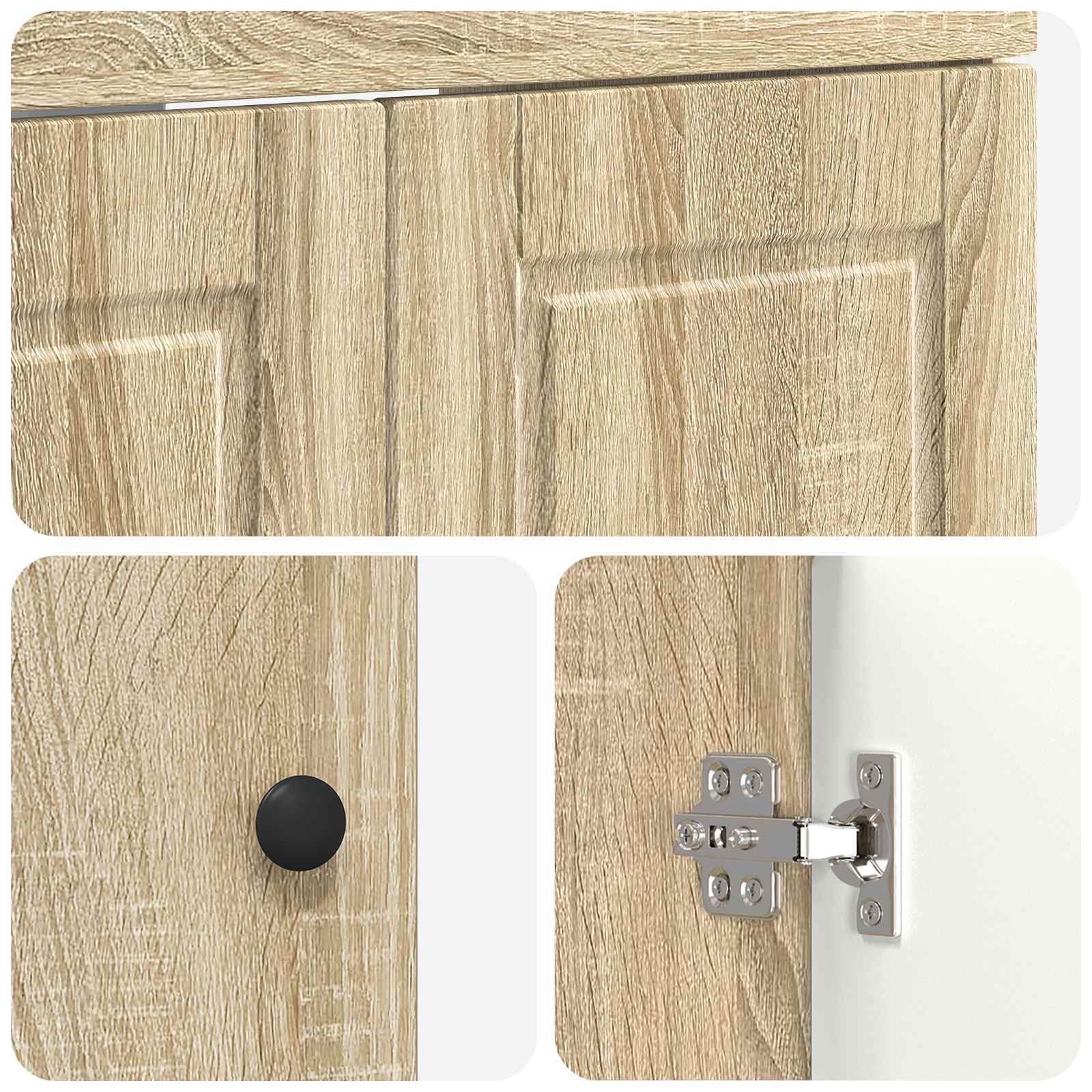 Unter dem Waschbecken Badschrank Sonoma-Eiche