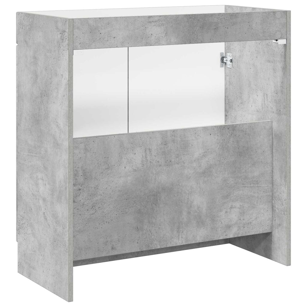 Unter dem Waschbecken Badschrank Betongrau 78,5 x 37,5 x 81 cm