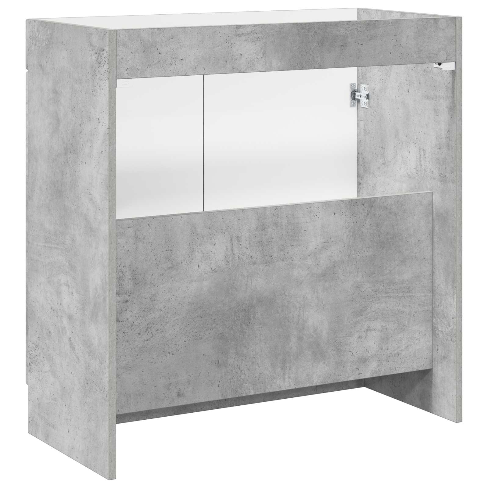 Unter dem Waschbecken Badschrank Betongrau 78,5 x 37,5 x 81 cm