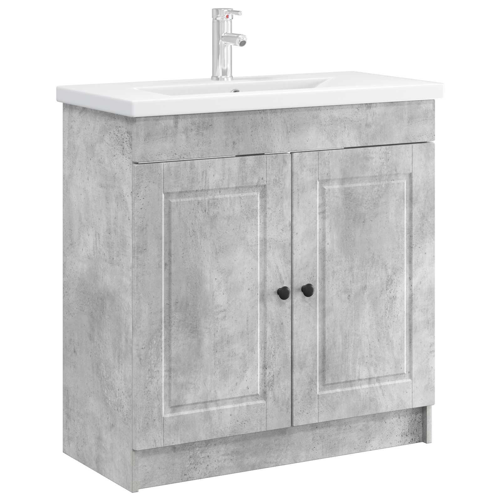 Unter dem Waschbecken Badschrank Betongrau 78,5 x 37,5 x 81 cm