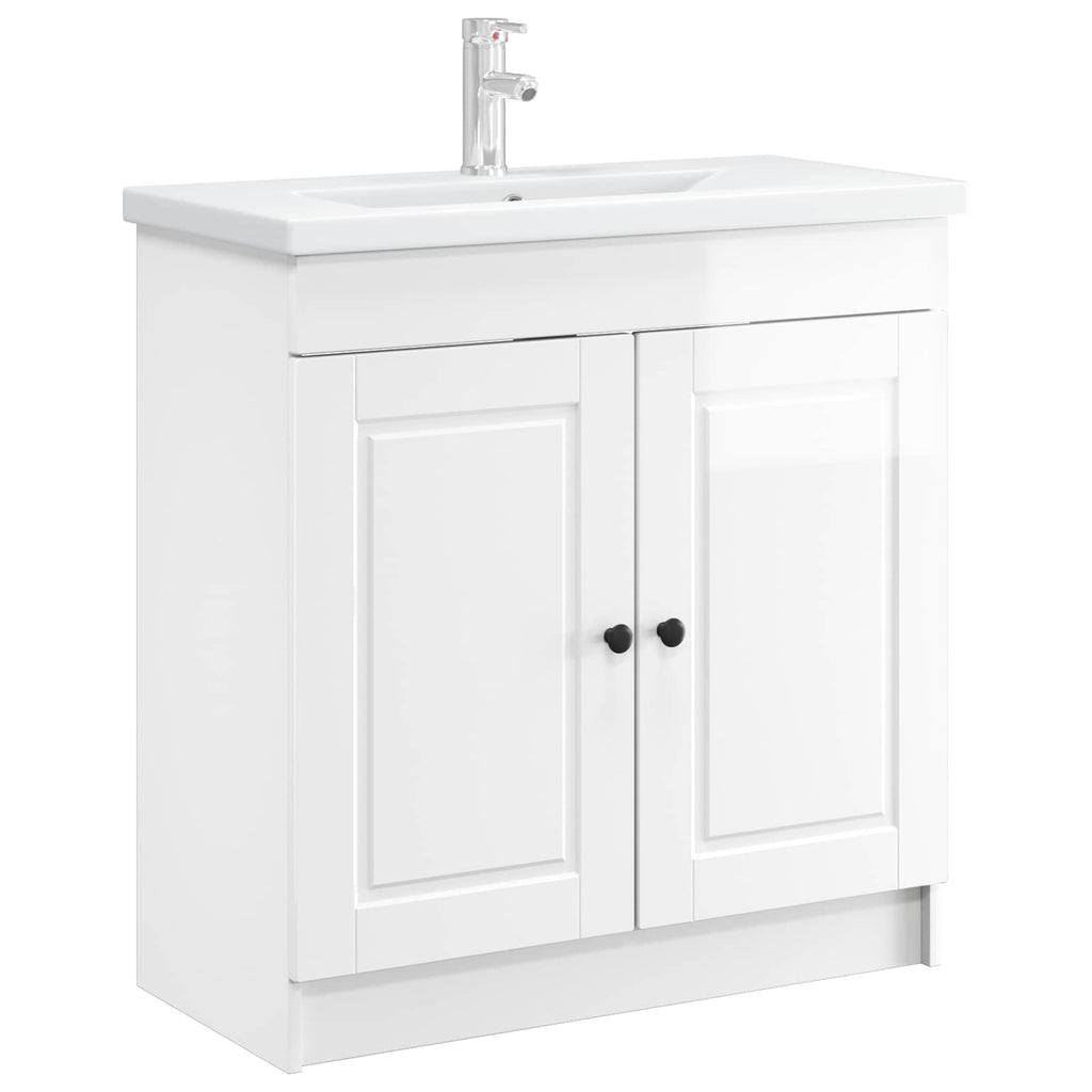 Unter dem Waschbecken Badschrank Hochglanz Weiß