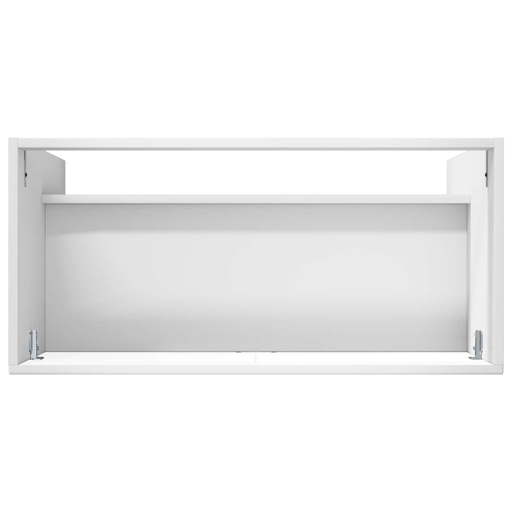 Unter dem Waschbecken Badschrank Hochglanz Weiß