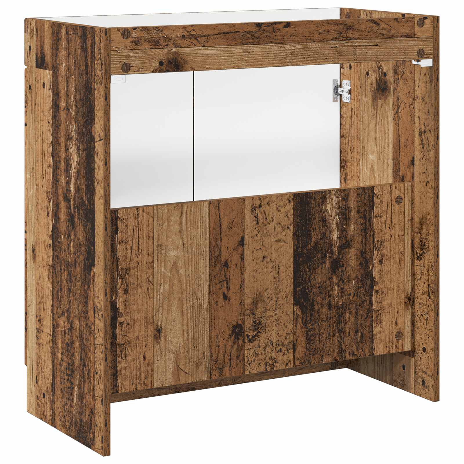 Unter dem Waschbecken Badschrank Altholz 78,5 x 37,5 x 81 cm