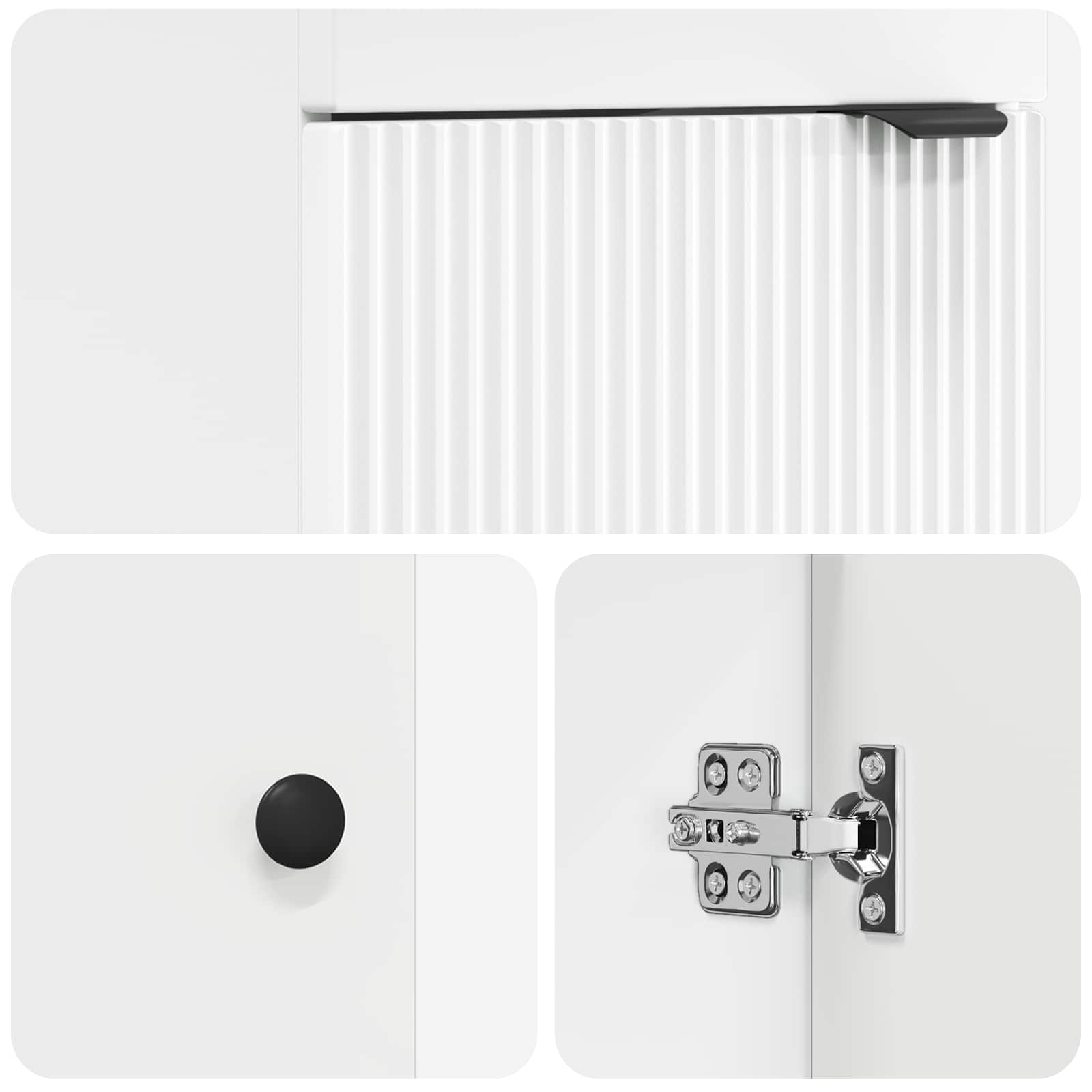 Badezimmerschrank mit Waschbecken Weiß 42 x 40 x 84,5 cm