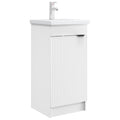 Badezimmerschrank mit Waschbecken Weiß 42 x 40 x 84,5 cm