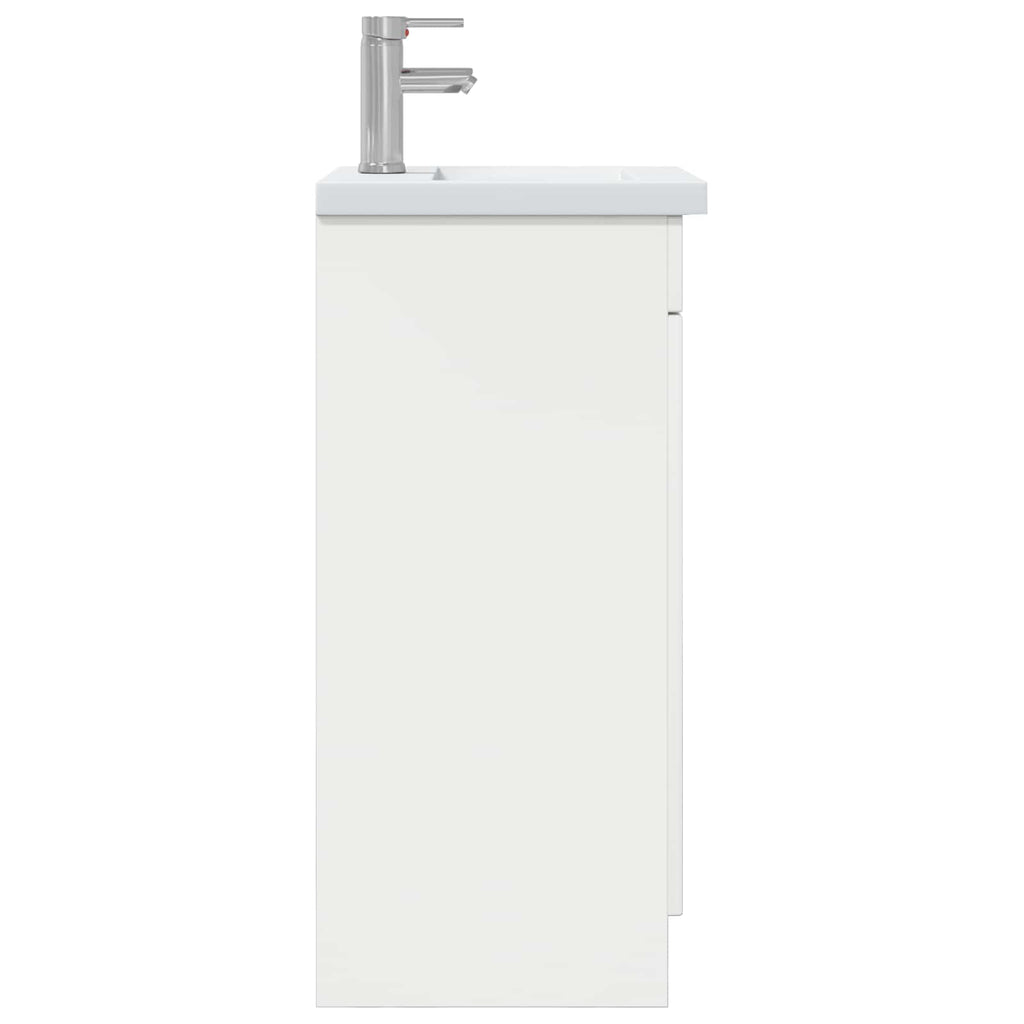 Badezimmerschrank mit Waschbecken Weiß 42 x 40 x 84,5 cm