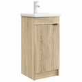 Badezimmerschrank mit Waschbecken Sonoma-Eiche