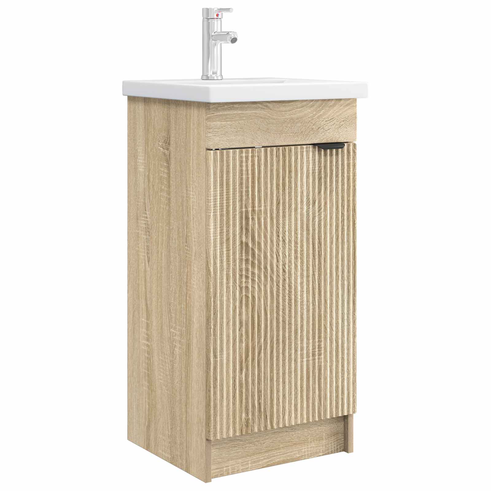 Badezimmerschrank mit Waschbecken Sonoma-Eiche