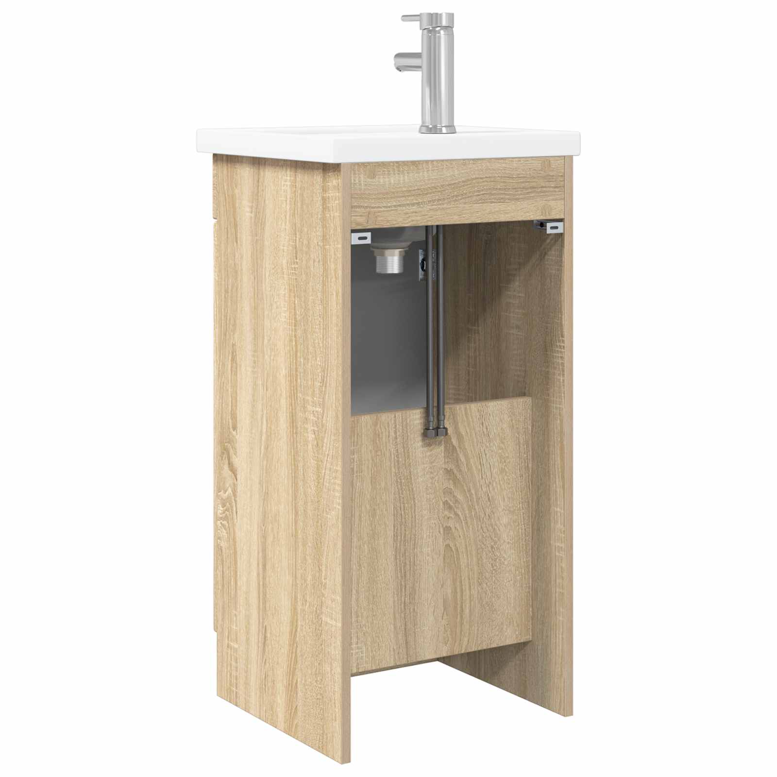 Badezimmerschrank mit Waschbecken Sonoma-Eiche