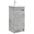 Badezimmerschrank mit Waschbecken Betongrau 42 x 40 x 84,5 cm