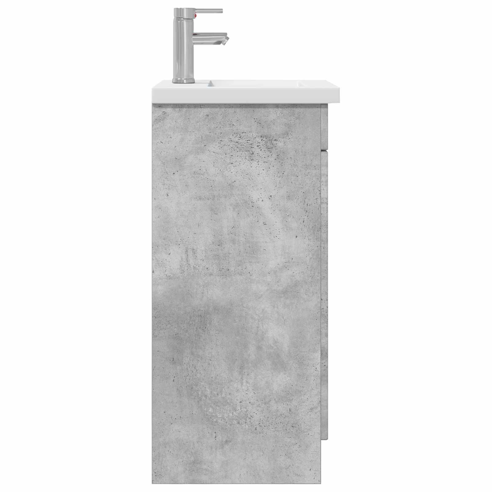 Badezimmerschrank mit Waschbecken Betongrau 42 x 40 x 84,5 cm
