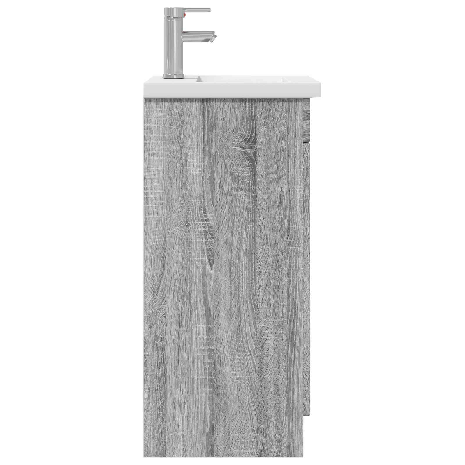 Badezimmerschrank mit Waschbecken Grau Sonoma 42 x 40 x 84,5 cm