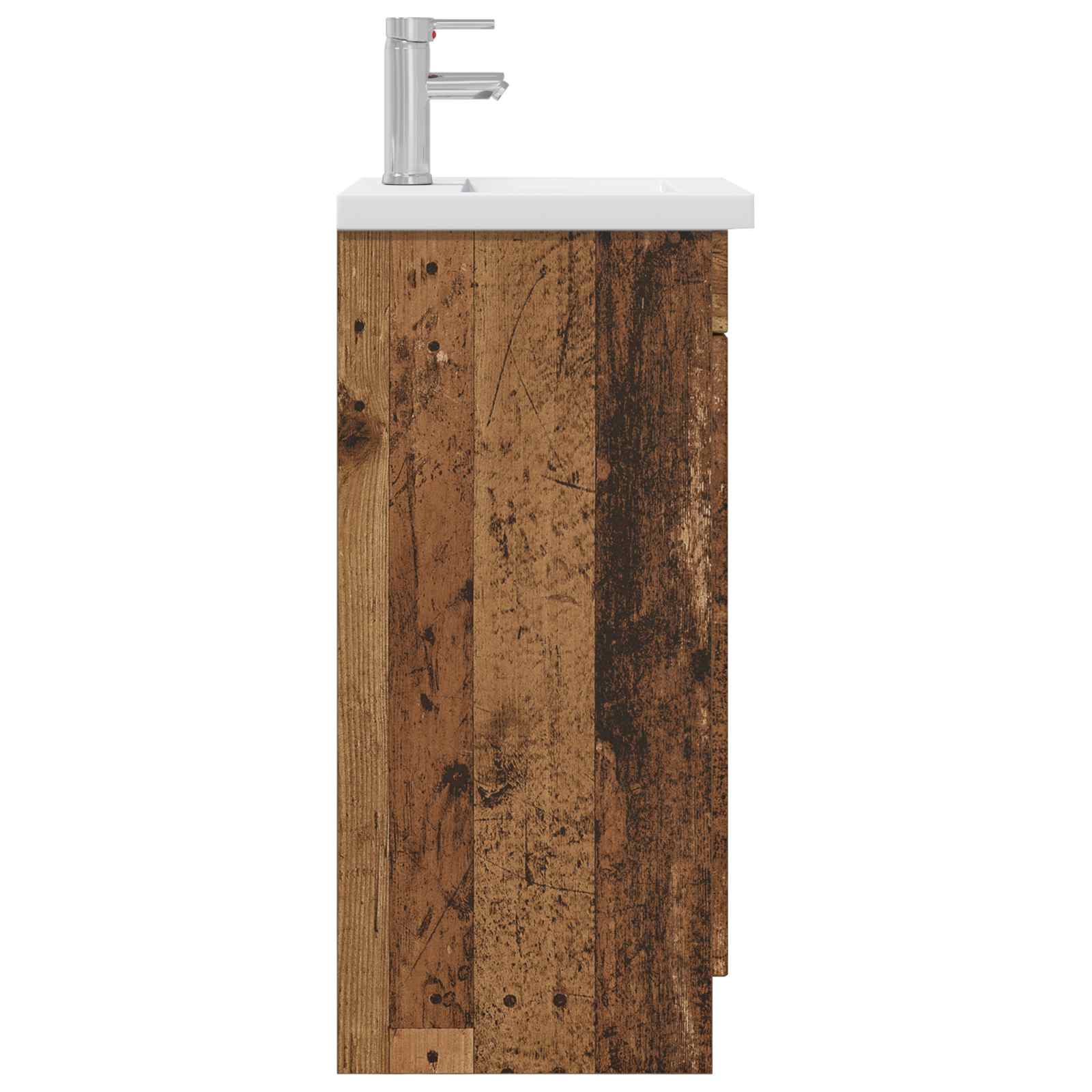 Badezimmerschrank mit Waschbecken Altholz 42 x 40 x 84,5 cm