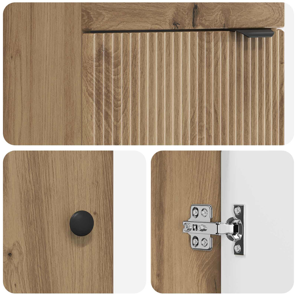 Badezimmerschrank mit Waschbecken Artisan-Eiche