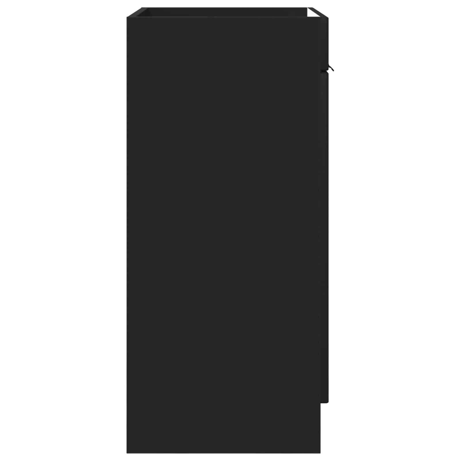 Unter dem Waschbecken Badschrank Schwarz 56 x 37,5 x 81 cm