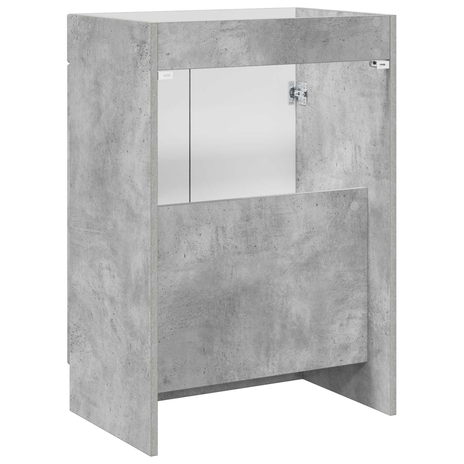 Unter dem Waschbecken Badschrank Betongrau 56 x 37,5 x 81 cm