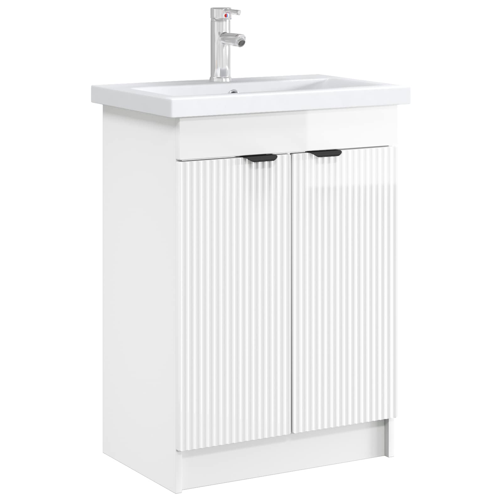 Unter dem Waschbecken Badschrank Hochglanz Weiß