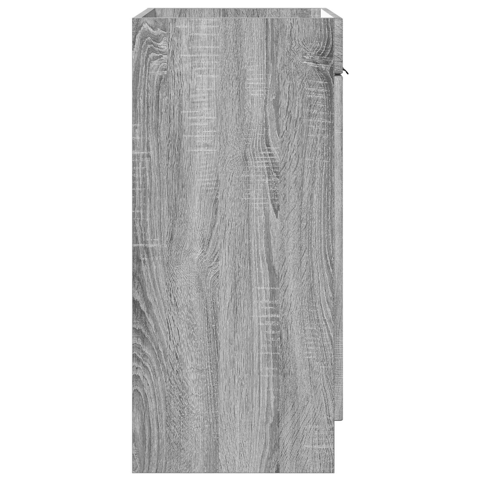 Unter dem Waschbecken Badschrank Grau Sonoma 56 x 37,5 x 81 cm