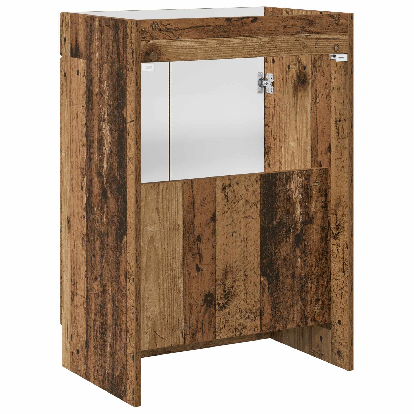 Unter dem Waschbecken Badschrank Altholz 56 x 37,5 x 81 cm