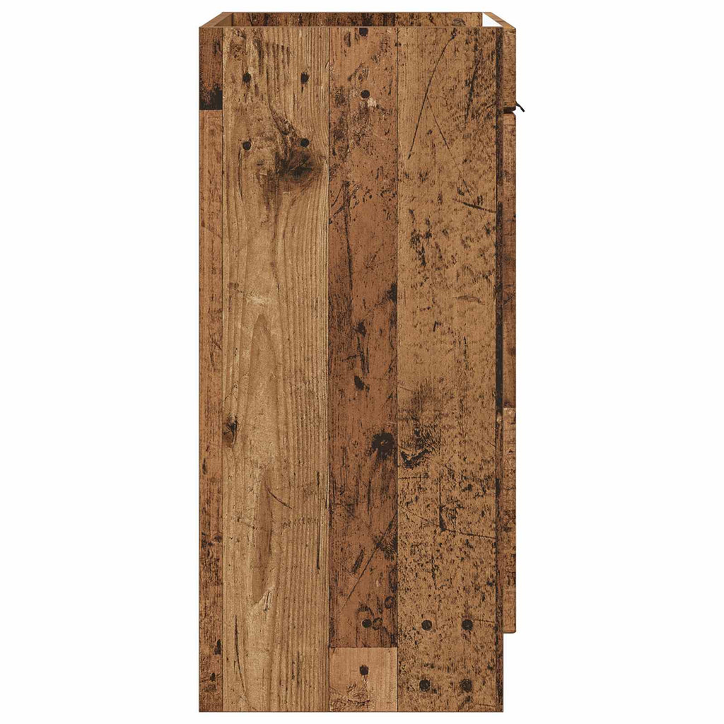 Unter dem Waschbecken Badschrank Altholz 56 x 37,5 x 81 cm