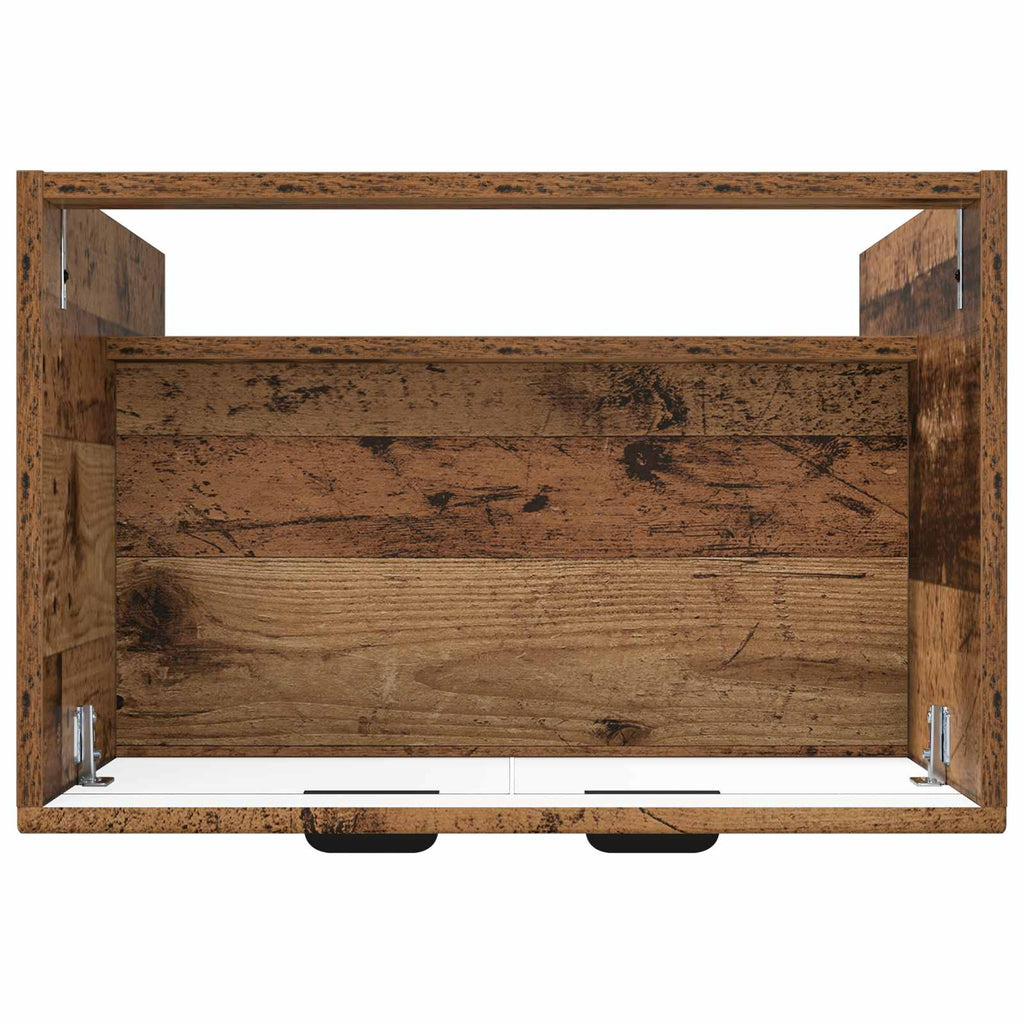 Unter dem Waschbecken Badschrank Altholz 56 x 37,5 x 81 cm