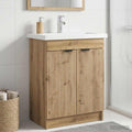 Unter dem Waschbecken Badschrank Artisan-Eiche