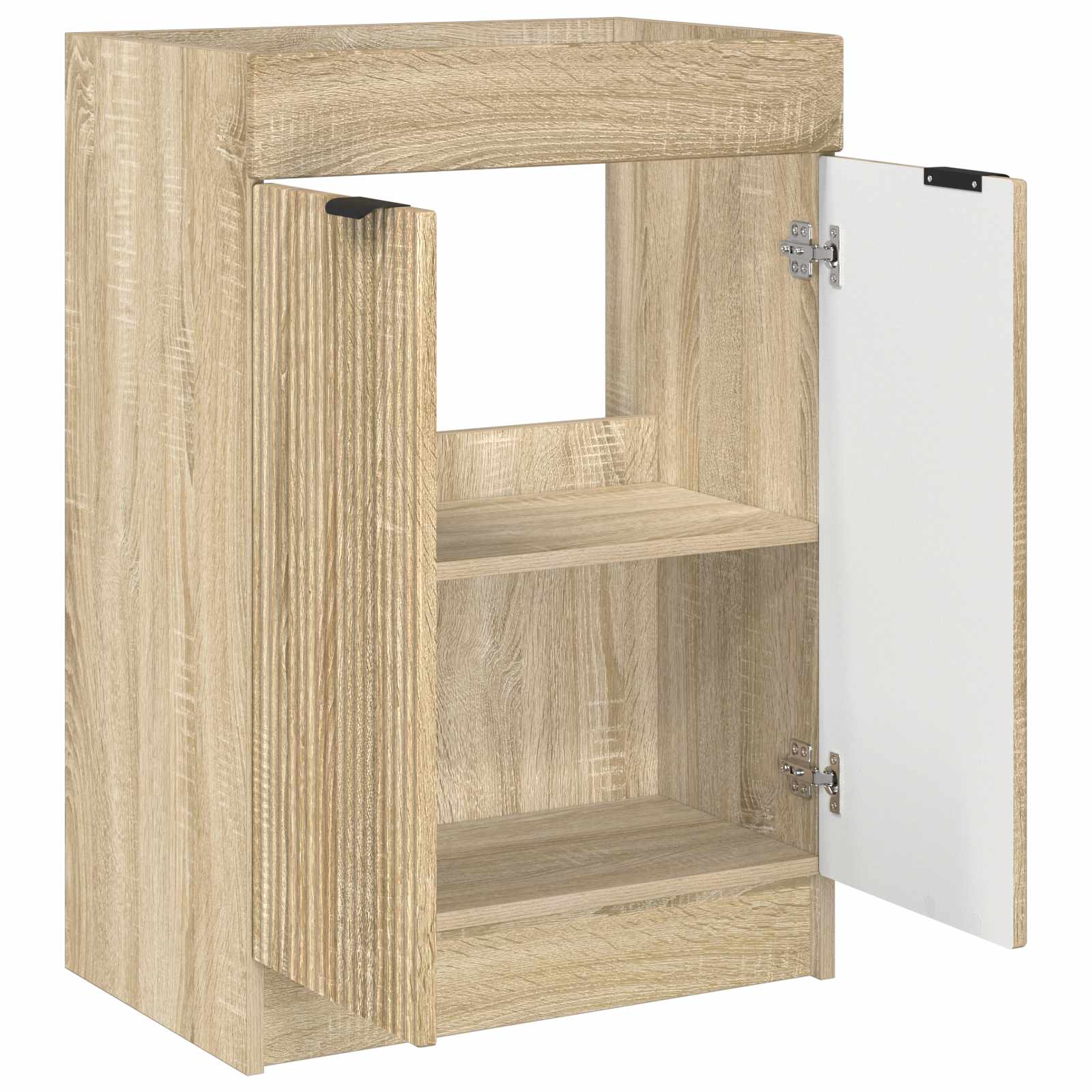 Unter dem Waschbecken Badschrank Sonoma-Eiche